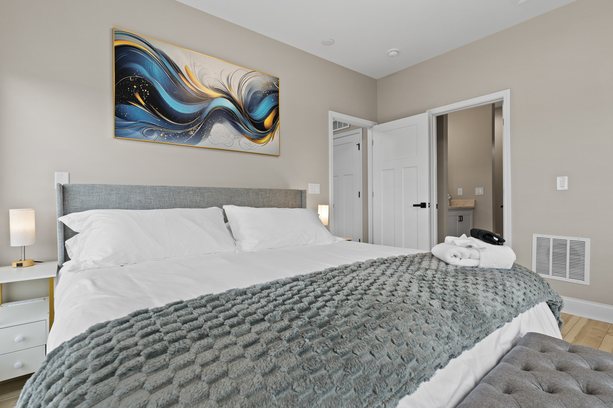 Bedroom suite showing ensuite bathroom